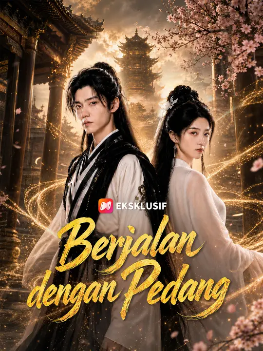 Poster Berjalan dengan Pedang